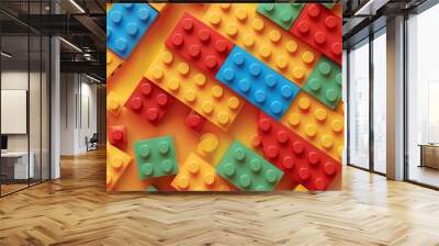 Lego background, cute lego backdrop Wall mural