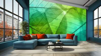 macro leaves background texture Wall mural