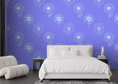 seamless floral pattern Wall mural