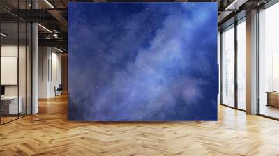 Photo of the night sky with the milky way and stars. Wall mural