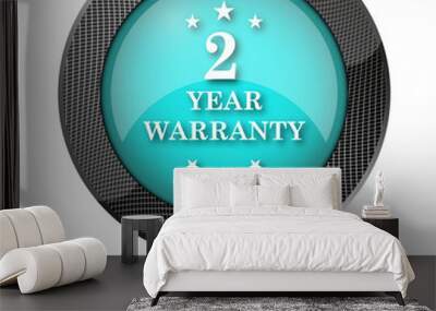 2 year warranty icon Wall mural