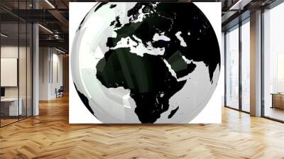 Glass globe. Wall mural