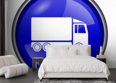 Truck icon Wall mural