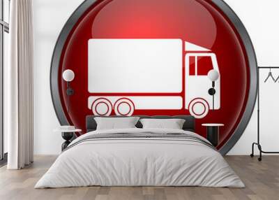 Truck icon Wall mural