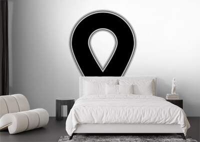 Vector map pointer web flat icon Wall mural