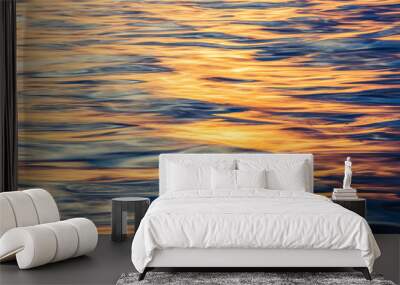 Blurry background from ripples and waves Wall mural