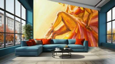 Beautiful flamenco danscer. Wall mural