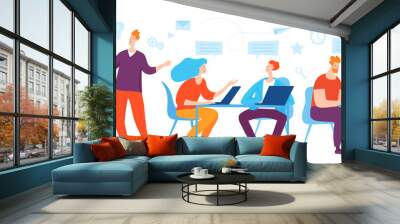 vector concept business illustration of dream team people. Wall mural