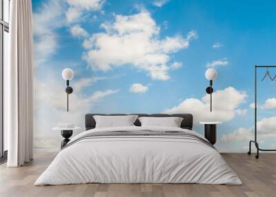 blue sky and clouds Wall mural