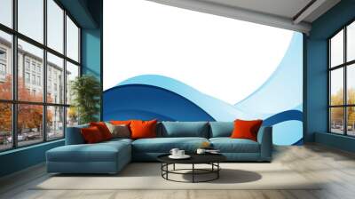 blue background Wall mural