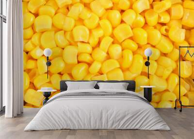 Canned corn background Wall mural