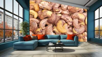 Cashew nuts background Wall mural