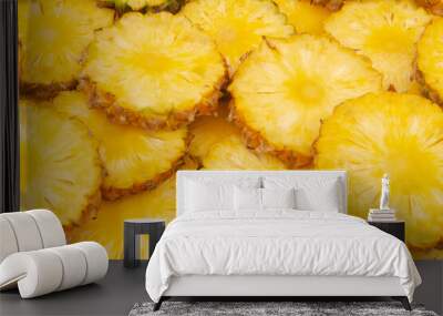 Pineapple slices background	 Wall mural