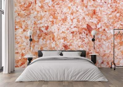 Pink himalayan rock salt background Wall mural