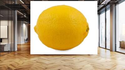 ripe lemon isolated on white Wall mural