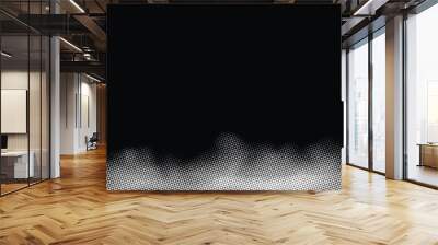 Fog, smoke halftone dots background, fading dot effect, vector design	 Wall mural