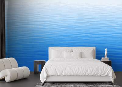 Ripples and water waves, sea surface. Vector natural background.	 Wall mural