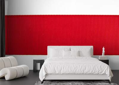 red ribbon Wall mural