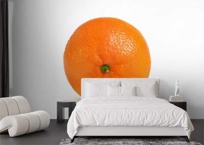 ripe and sweet tangerine on a white background Wall mural