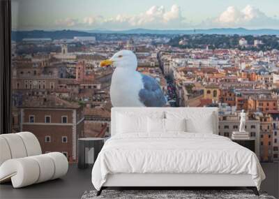 Rome, Italy - The cityscape from Vittoriano monument, in the center of Rome, also know as 'Altare della Patria'. Wall mural