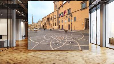 Tarquinia (Italy) - A gorgeous etruscan and medieval town in province of Viterbo, Tuscia, Lazio region. It's a tourist attraction for the many churches and the lovely historic center. Wall mural