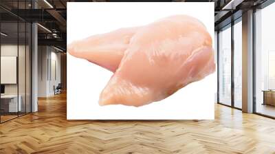 Meat chicken isolated on white background Wall mural