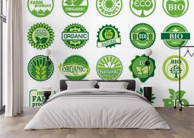 bio label Wall mural