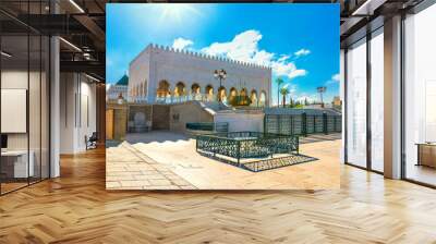 Panorama of Mausoleum Mohammed V in Rabat. Morocco, Africa Wall mural