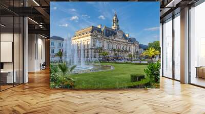 Tours, France. City Hall at Jean Jaures Square  Wall mural