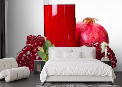 Pomegranate and juice Wall mural