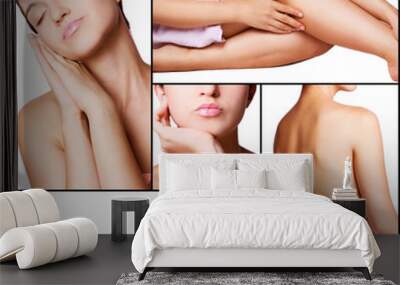 spa collage Wall mural