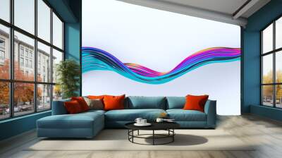 Abstract 3d render, background design, modern illustration Wall mural