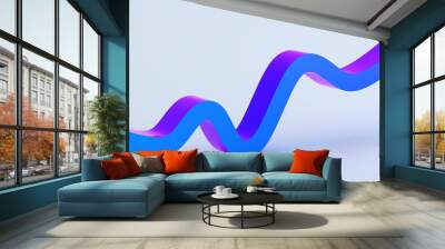 Abstract 3d render, minimalistic background, modern graphic design Wall mural