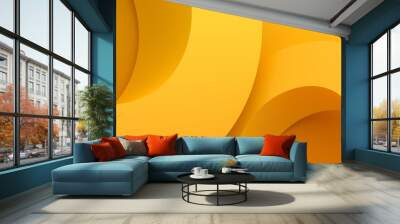 Abstract 3d render, modern geometric background, graphic design Wall mural