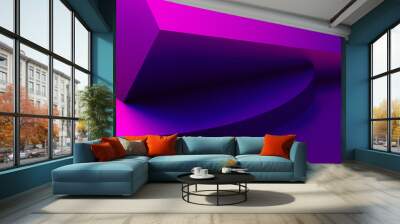 abstract 3d rendering of a modern geometric background. minimalistic design for poster, cover, brand Wall mural