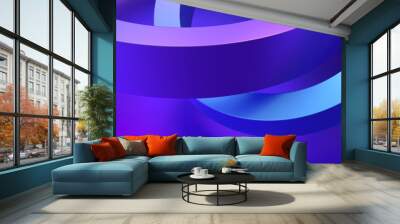 Abstract minimalist background design, 3d render Wall mural