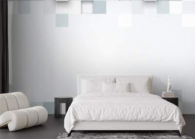 Illustration of abstract texture with squares. Wall mural