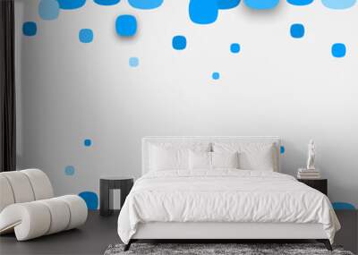 Illustration of abstract texture with squares. Wall mural