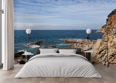 Shore of the Mediterranean sea Wall mural