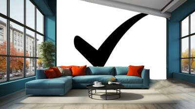 Check mark icon Wall mural