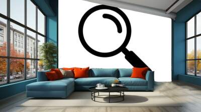 Magnifying glass icon Wall mural