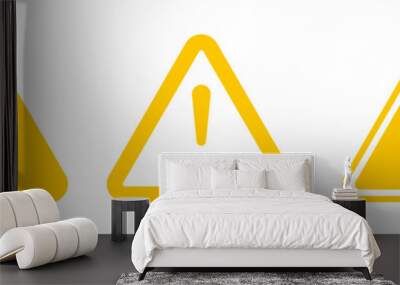 Warning, attention, caution sign set Wall mural