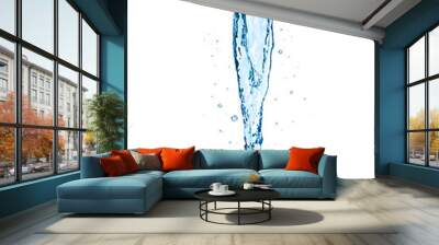 water jet isolated on white background Wall mural