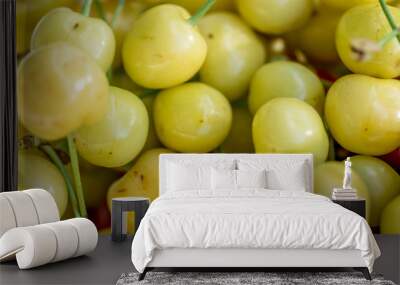 Yellow Cherries Wall mural