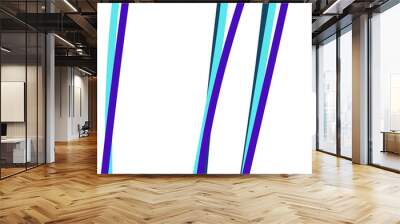 Blue abstract lines grid decoration  Wall mural