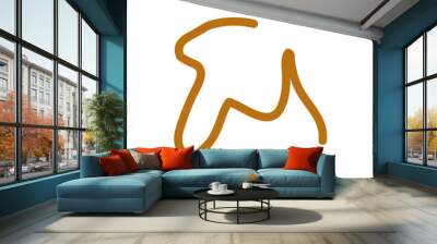 Colorful Abstract Squiggly Lines Vector  Wall mural