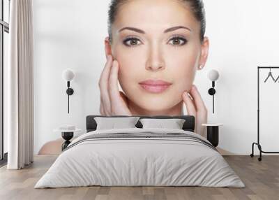 Adult woman with beautiful face Wall mural