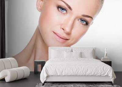 Beautiful woman with beauty face Wall mural