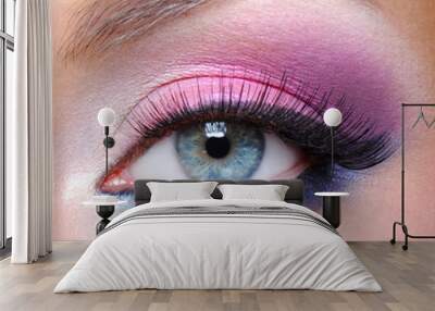 glamour make-up of a woman eye Wall mural