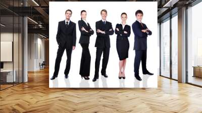 group of successful smiling business people Wall mural